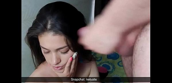  cheating  with tinder guy and he cums in teen NEW SNAP kelyalie1 , ignore video one